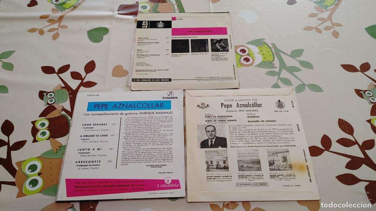 Discos de vinilo: PEPE AZNALCOLLAR-LOTE DE 3 EPS - Foto 2