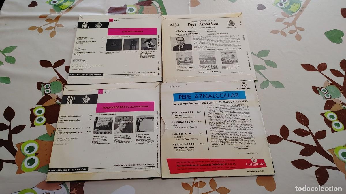 Discos de vinilo: PEPE AZNALCOLLAR-LOTE DE 4 EPS - Foto 2