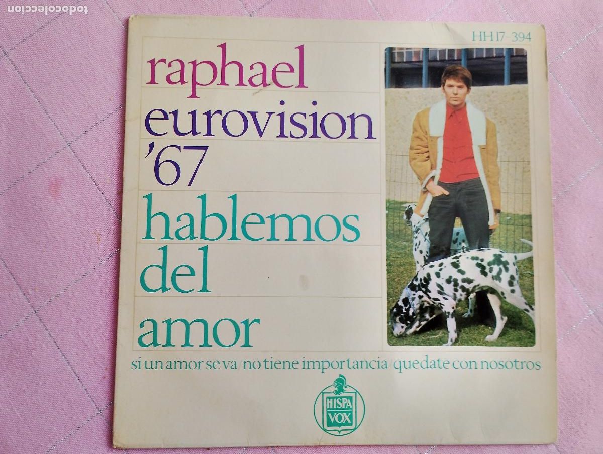 Discos de vinilo: Raphael &ndash; Eurovision 67 - Hablemos Del Amor, 1967 - Foto 1
