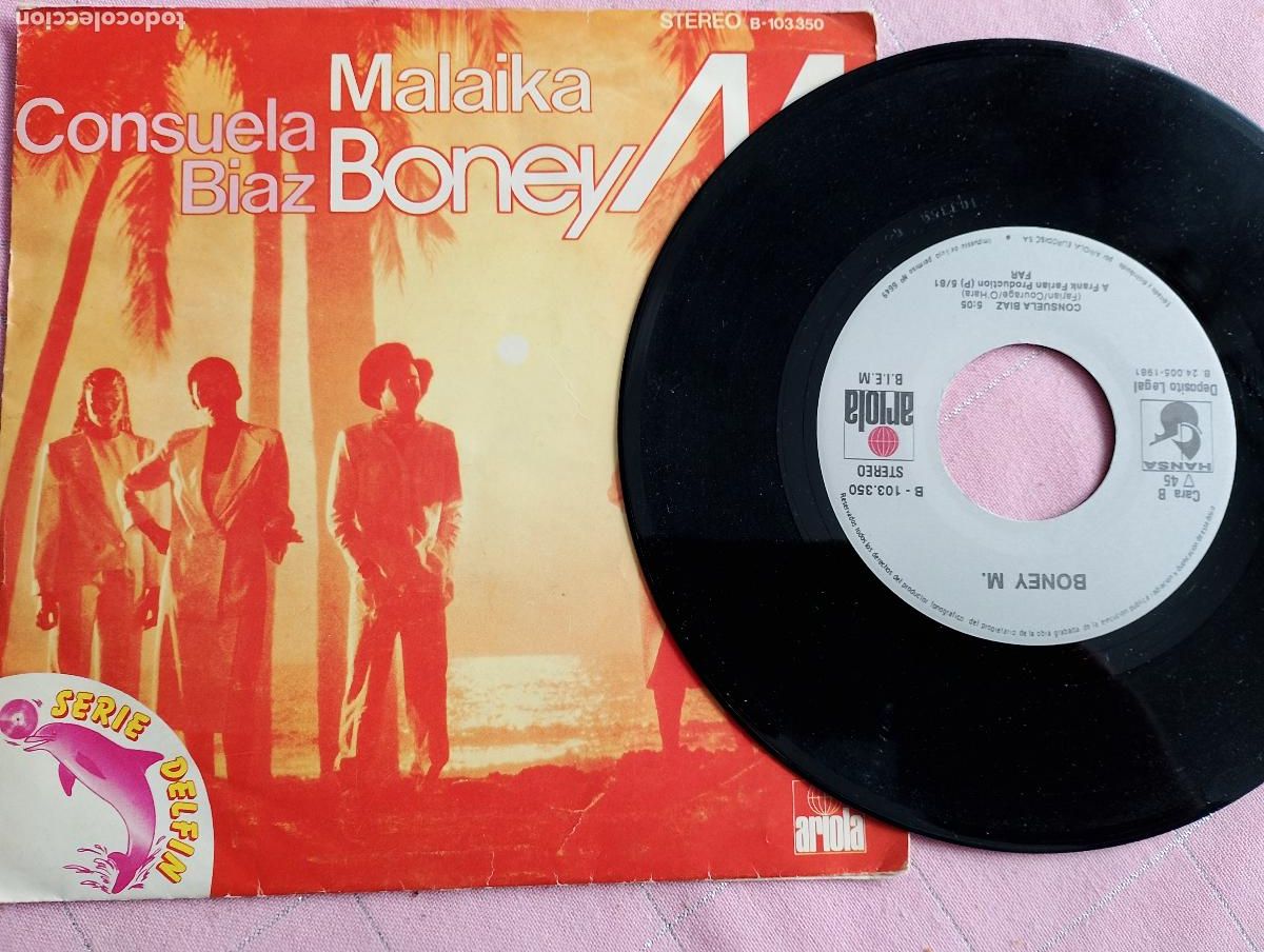 Discos de vinilo: Boney M. &ndash; Malaika / Consuela Biaz, 1981 - Foto 3