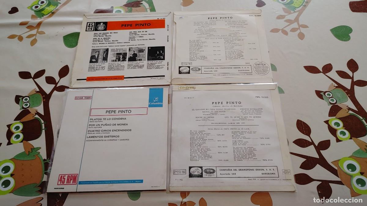 Discos de vinilo: PEPE PINTO-LOTE DE 4 EPS - Foto 2