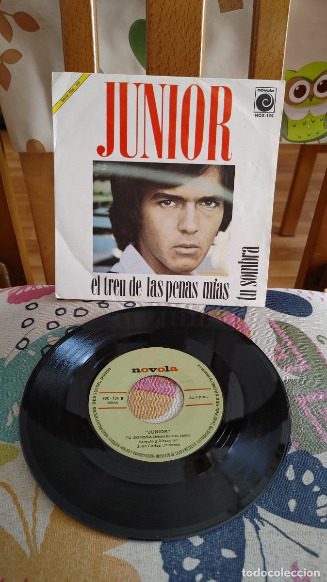 Discos de vinilo: JUNIOR-SINGLE EL TREN DE LAS PENAS MIAS - Foto 1