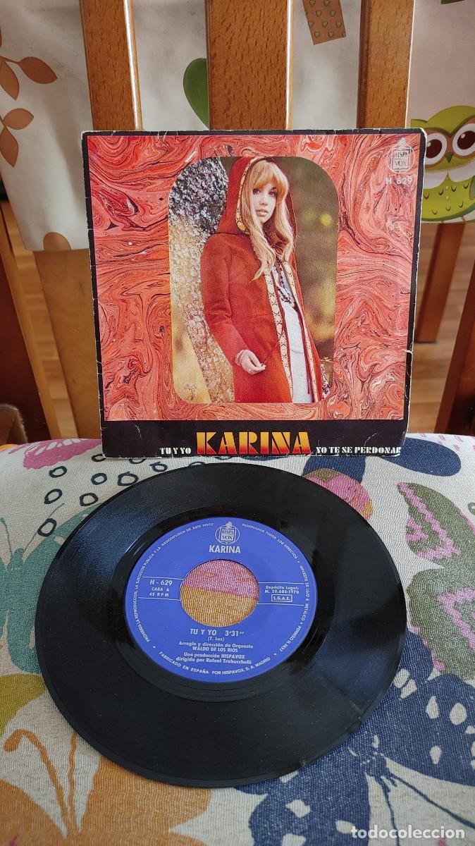Discos de vinilo: KARINA-SINGLE TU Y YO - Foto 1