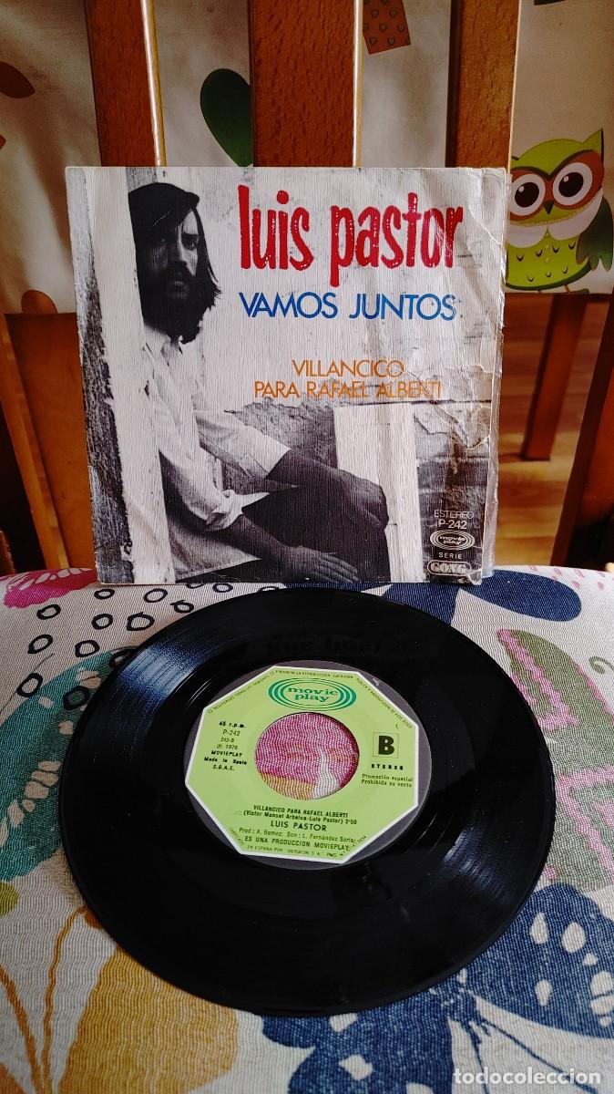 Discos de vinilo: LUIS PASTOR-SINGLE VAMOS JUNTOS-PORT.REGULAR - Foto 1