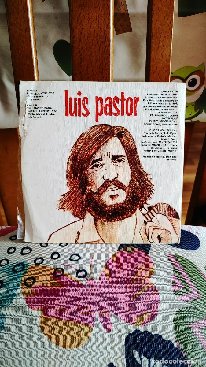 Discos de vinilo: LUIS PASTOR-SINGLE VAMOS JUNTOS-PORT.REGULAR - Foto 2