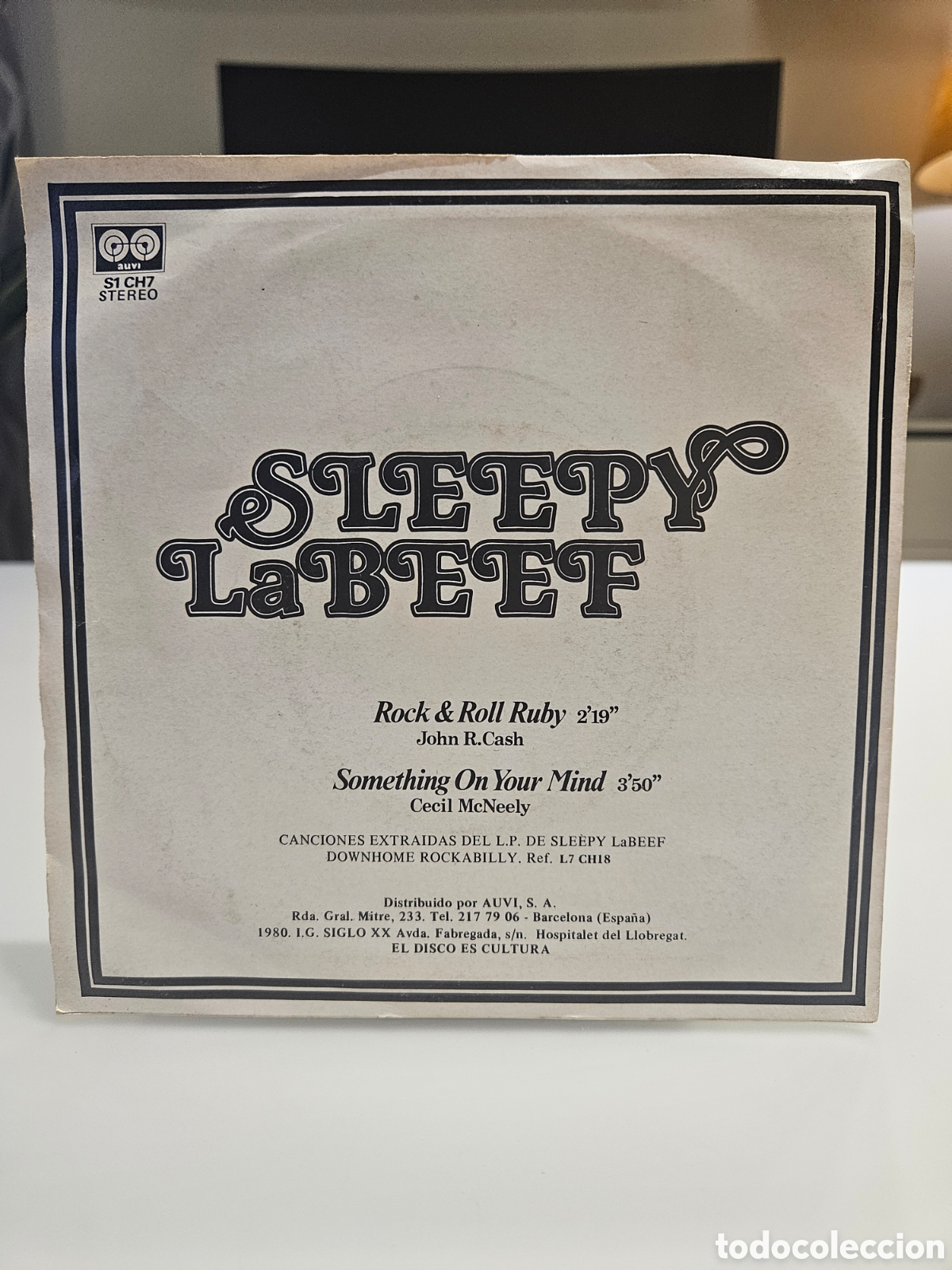 Discos de vinilo: VINILO SLEEPY LABEEF ROCK&ROLL RUBY 1980 - Foto 2