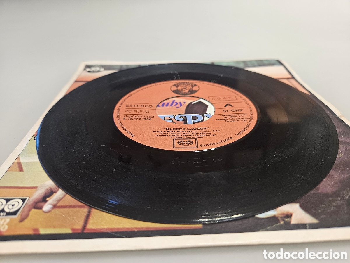Discos de vinilo: VINILO SLEEPY LABEEF ROCK&ROLL RUBY 1980 - Foto 3