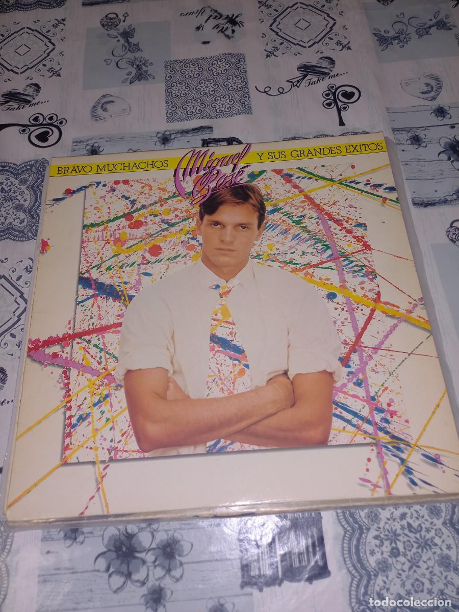 Discos de vinilo: LP MIGUEL BOS&Eacute;. BRAVO MUCHACHOS Y SUS GRANDES &Eacute;XITOS - Foto 1