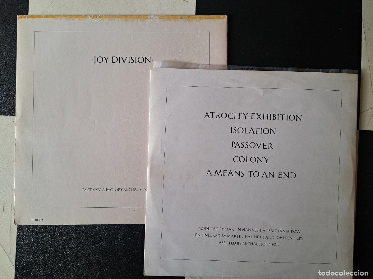 Discos de vinilo: LP Joy Division &ndash; Closer 1981 vg+ /vg - Foto 3