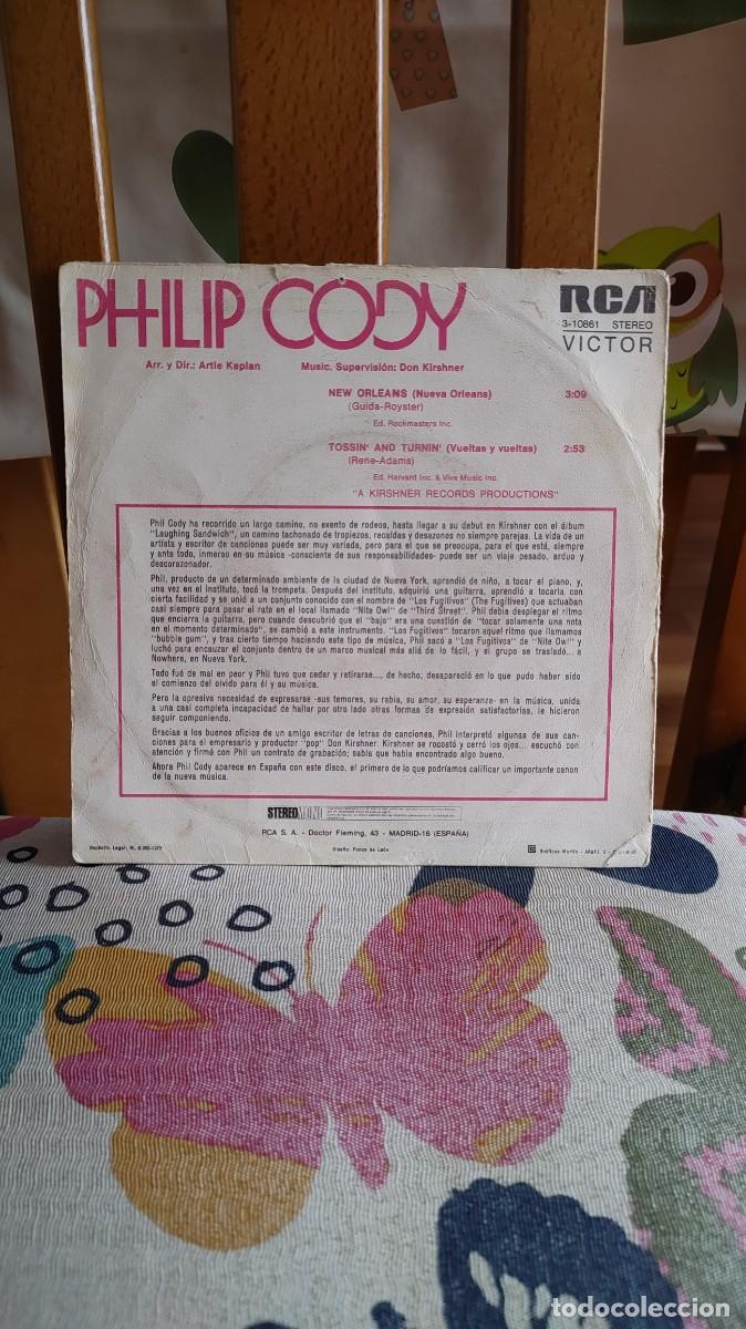Discos de vinilo: PHILIP CODY-SINGLE NEW ORLEANS - Foto 2