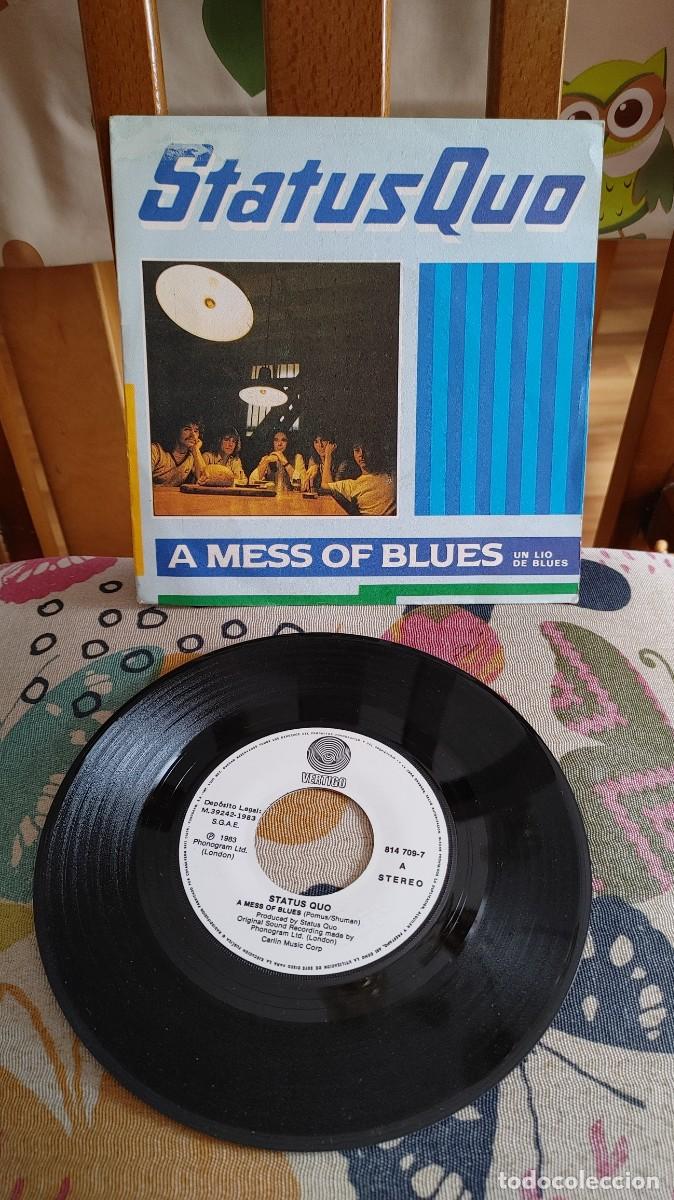 Discos de vinilo: STATUS QUO-SINGLE A MESS OF BLUES - Foto 1