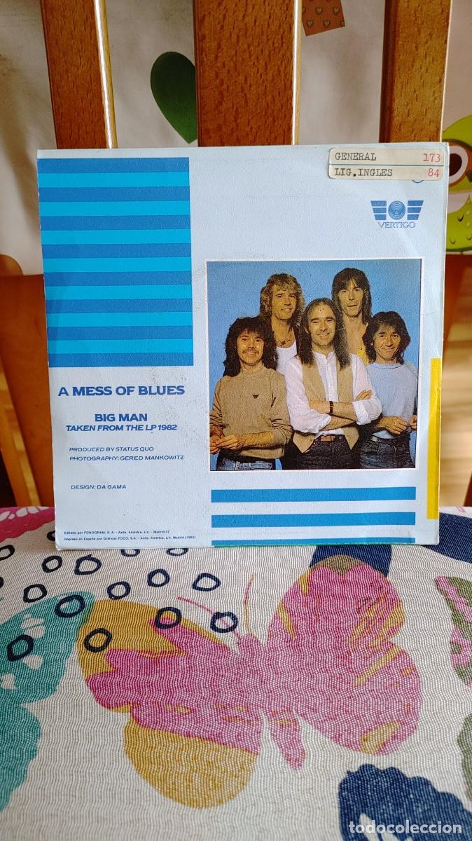 Discos de vinilo: STATUS QUO-SINGLE A MESS OF BLUES - Foto 2