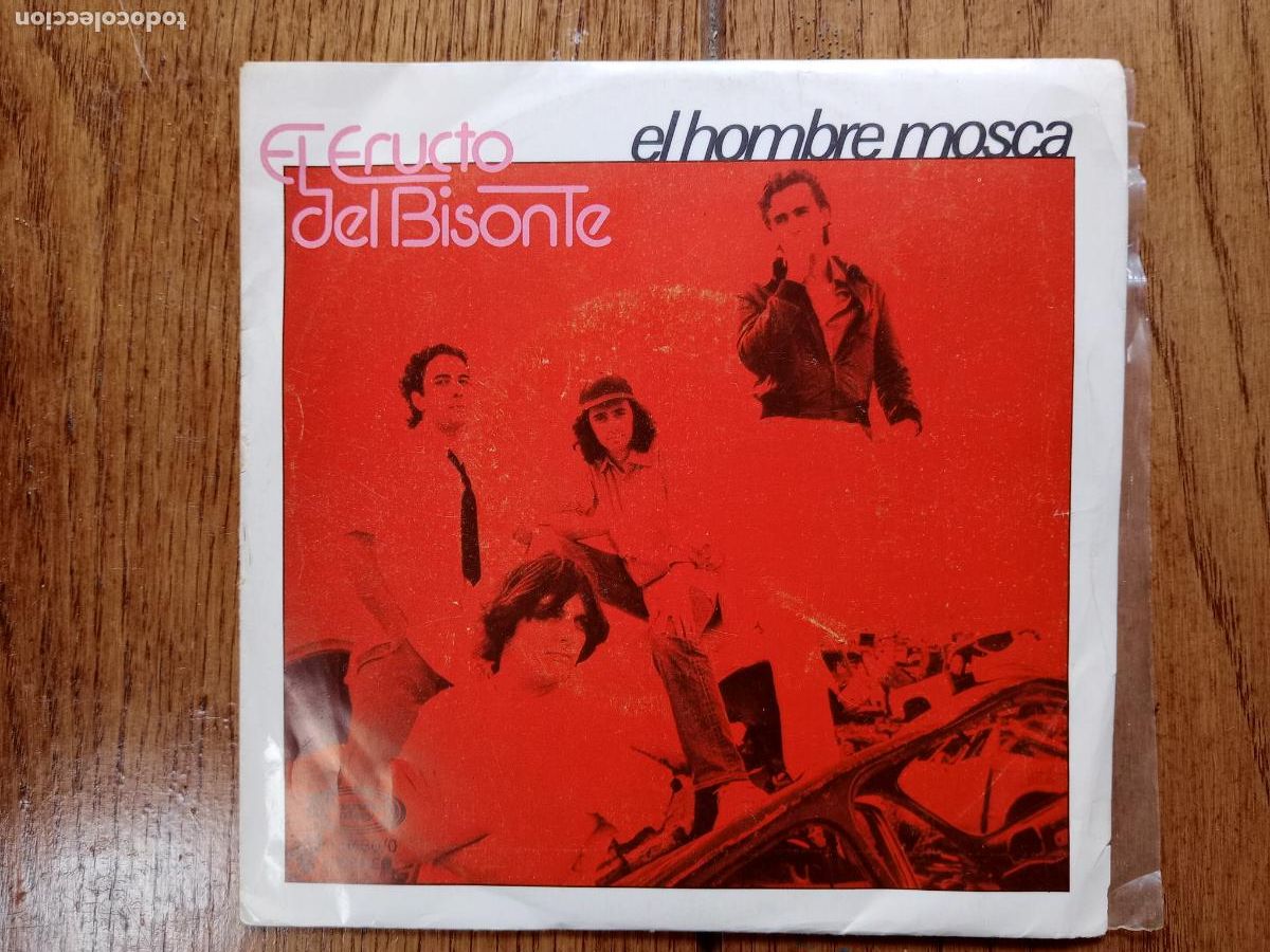 Discos de vinilo: El eructo del bisonte - el hombre mosca + labios de tu cara azul - Foto 1