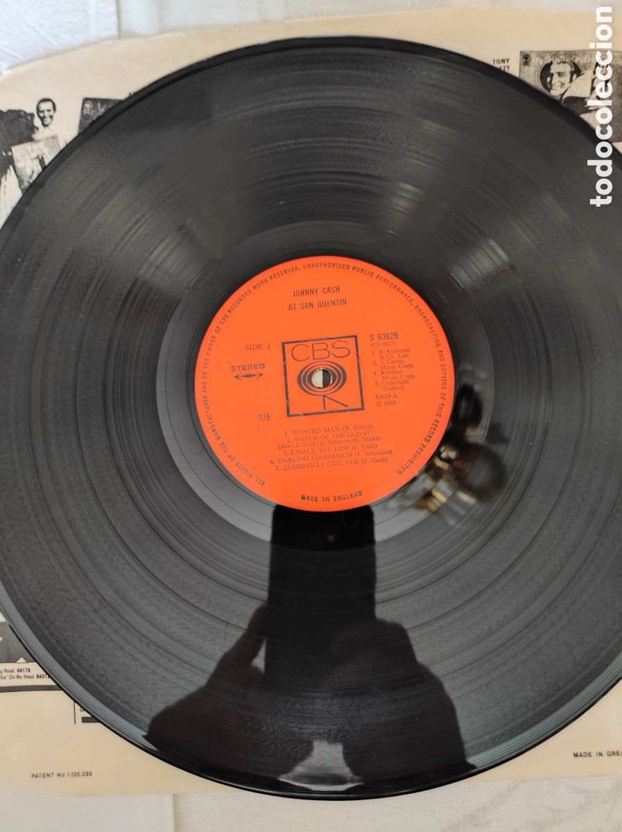 Discos de vinilo: JOHNNY CASH - AT SAN QUENTIN - Foto 5
