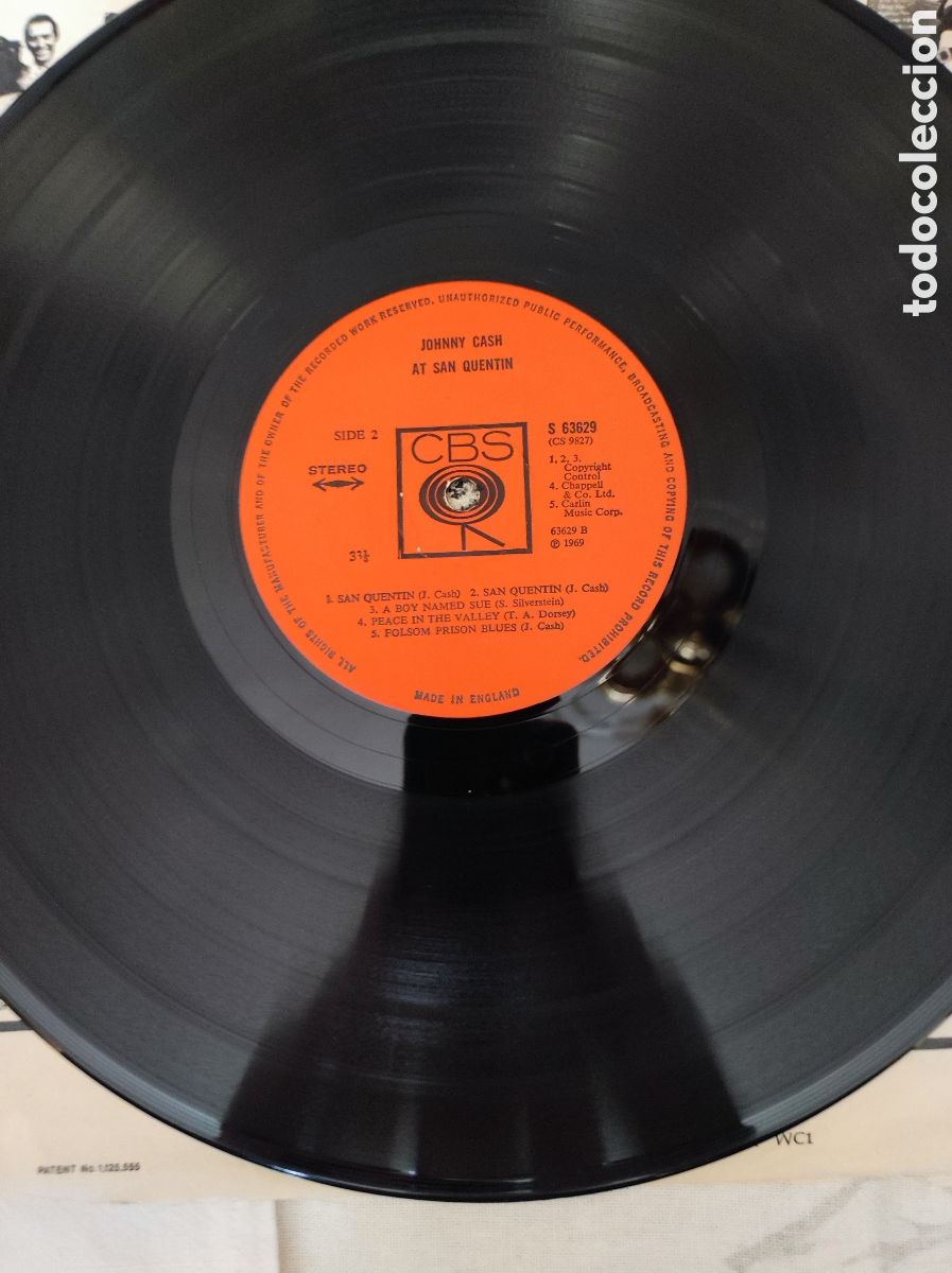 Discos de vinilo: JOHNNY CASH - AT SAN QUENTIN - Foto 6