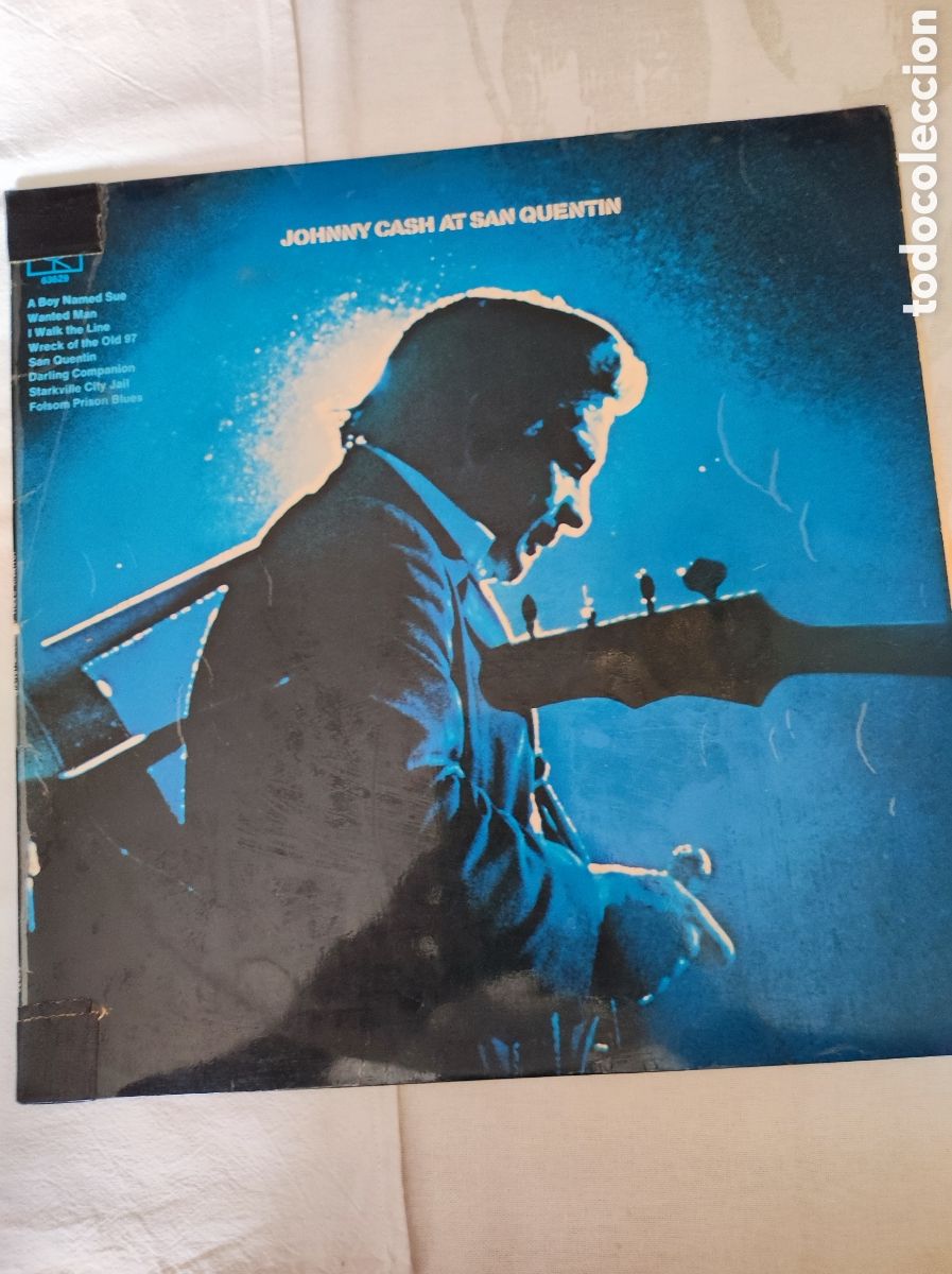 Discos de vinilo: JOHNNY CASH - AT SAN QUENTIN - Foto 1