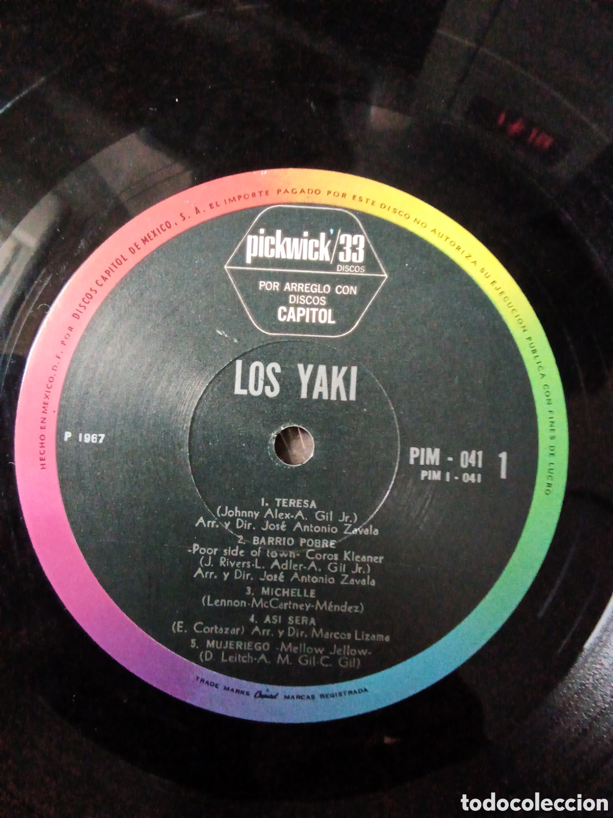 Discos de vinilo: LOS YAKI /// 1967 Mexico. (Vg++) - Foto 3
