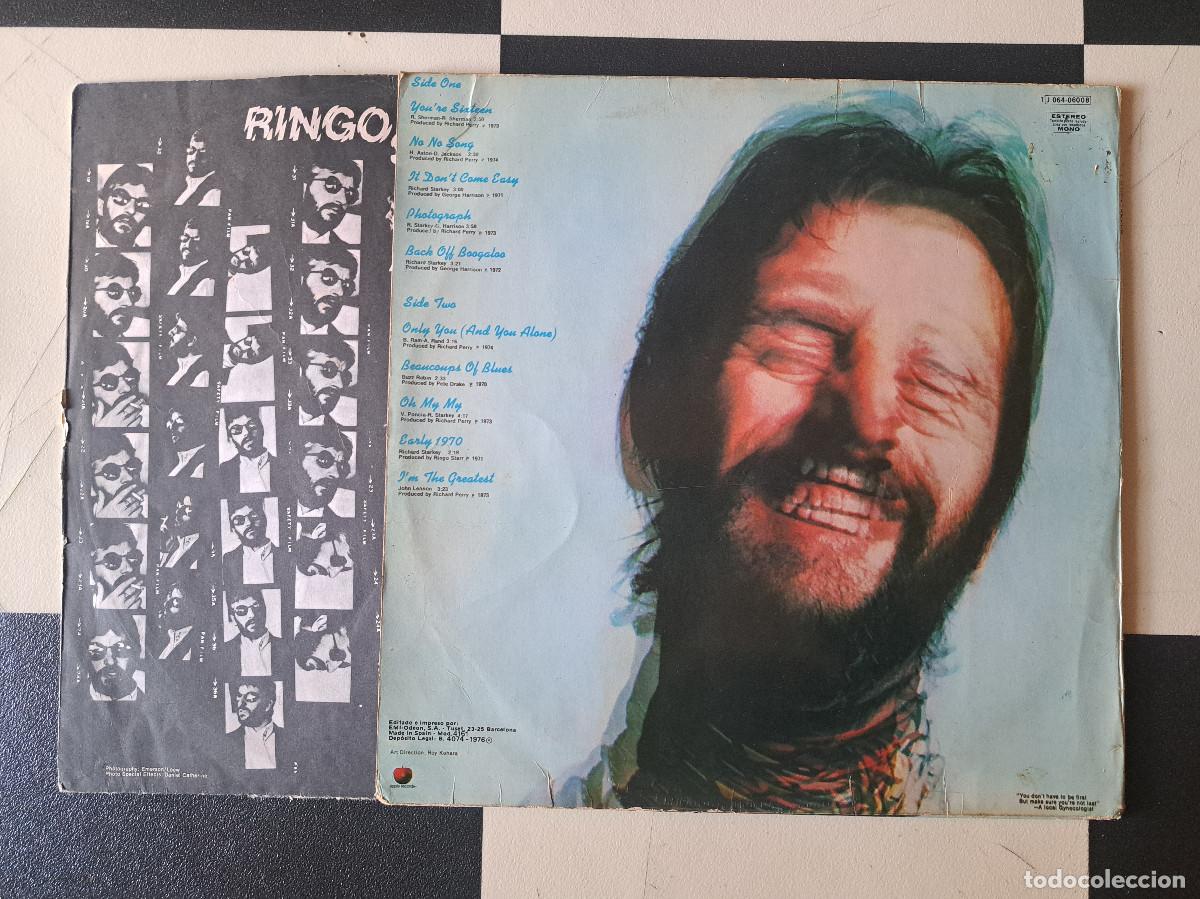 Discos de vinilo: lp Ringo Starr &lrm;&ndash; Blast From Your Past 1976 vg/vg - Foto 3