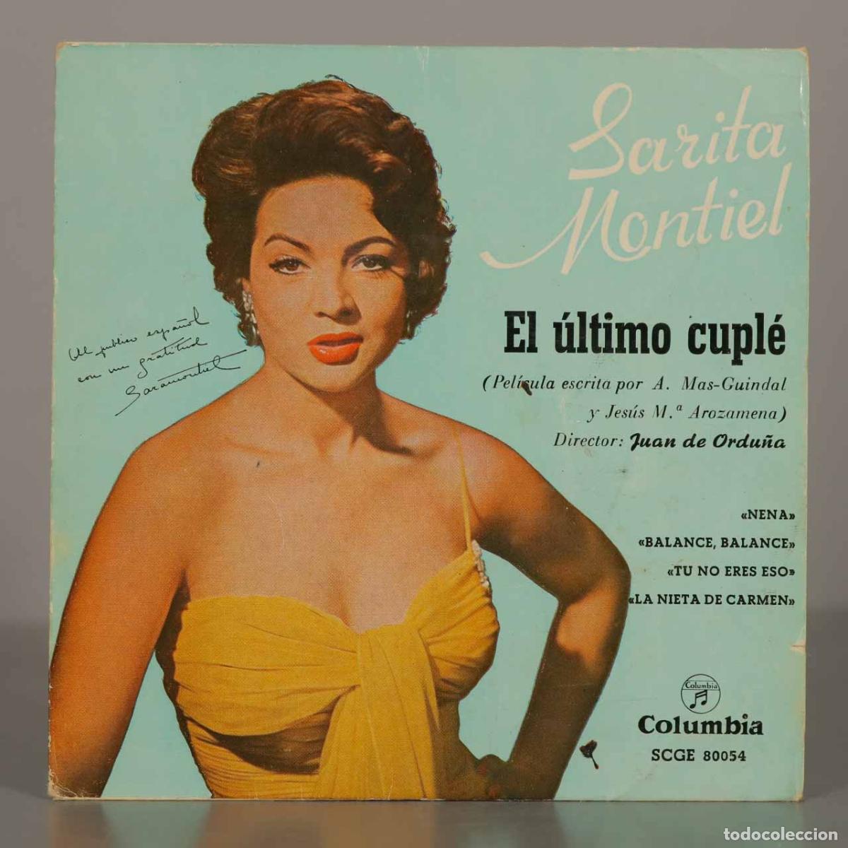 Discos de vinilo: EP. Sarita Montiel &ndash; El Ultimo Cupl&eacute; - Foto 1