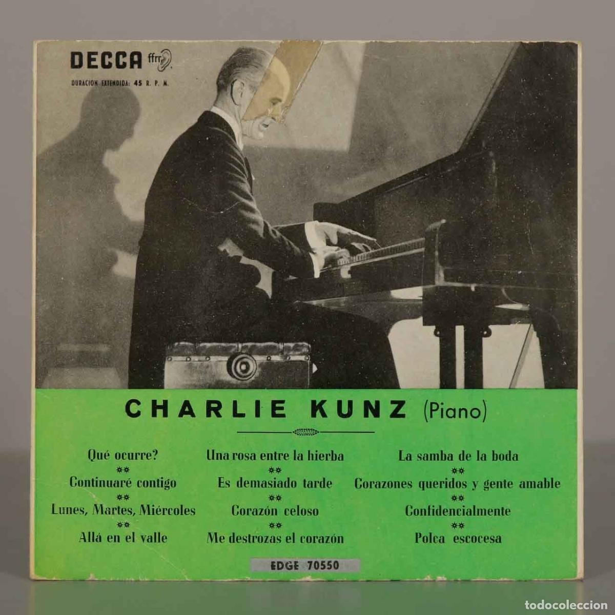 Discos de vinilo: EP. CHARLIE KUNZ / Piano - Foto 1