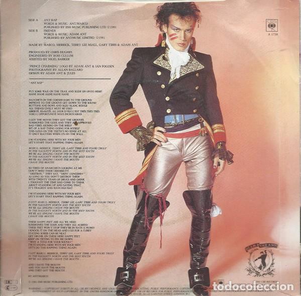 Discos de vinilo: Adam & The Ants &ndash; Ant Rap - PROMO - Foto 2