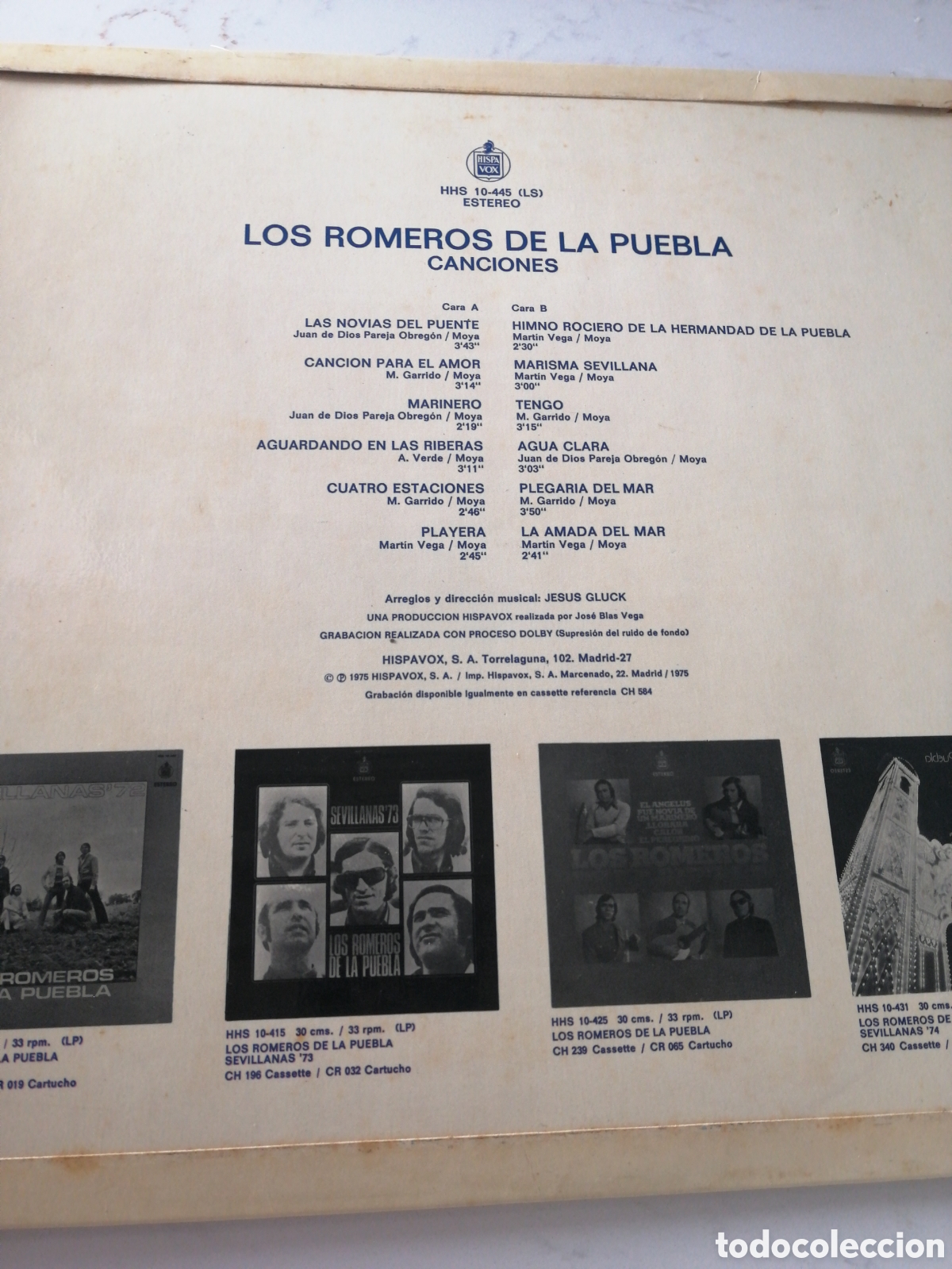 Discos de vinilo: DISCO VINILO LOS ROMEROS DE LA PUEBLA CANCIONES - Foto 2