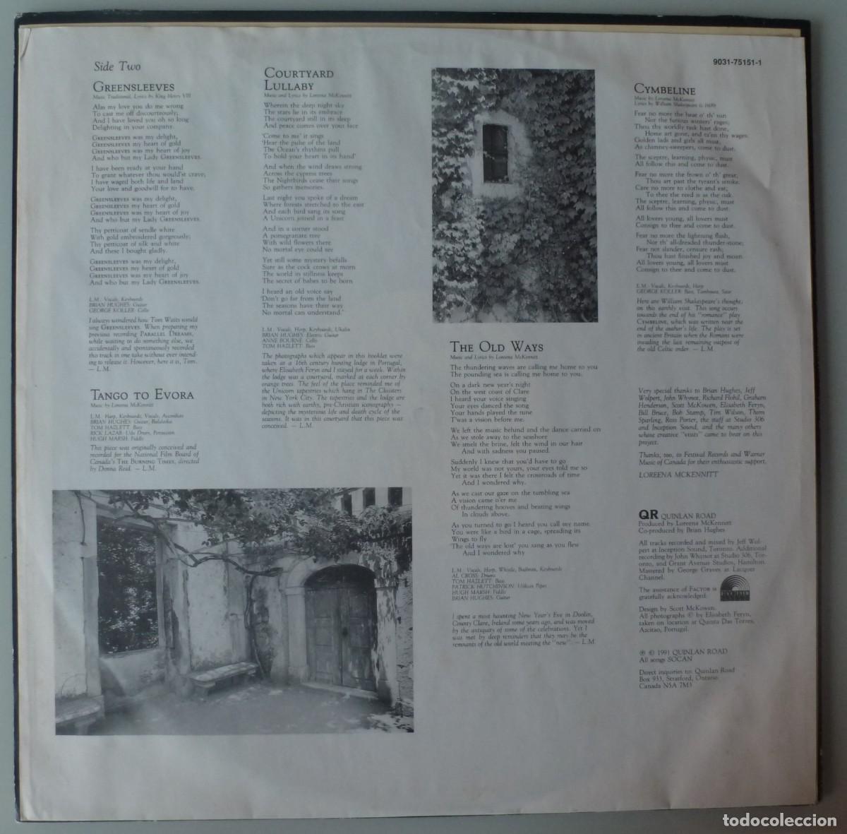 Discos de vinilo: LOREENA MCKENNITT - THE VISIT (LP WEA 1991) - Foto 3