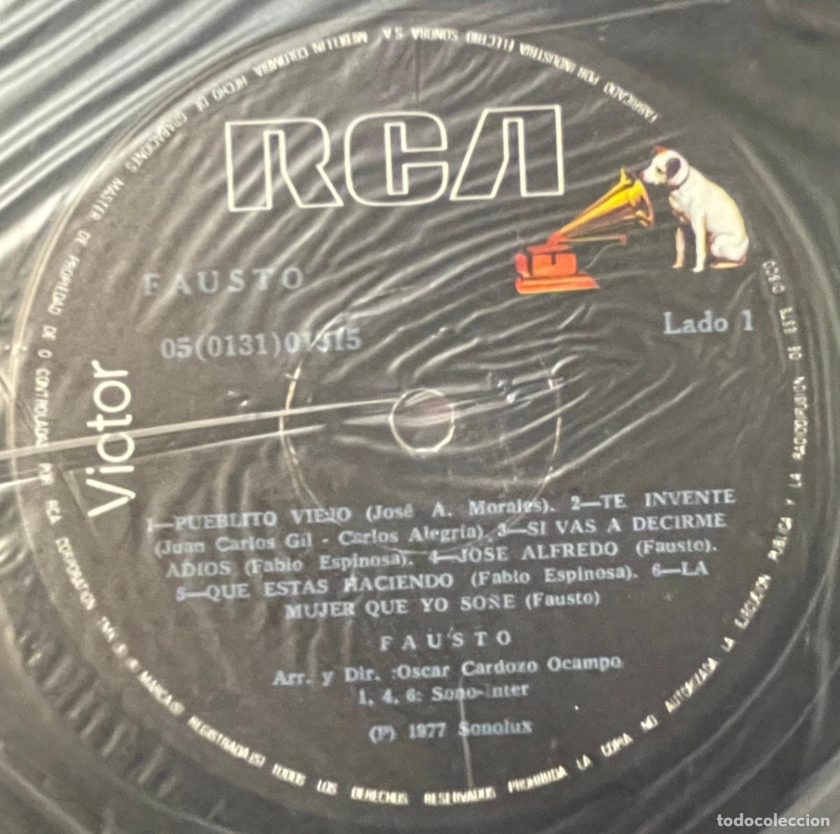Discos de vinilo: FAUSTO / FAUSTO (LP RCA 1977) COLOMBIA - Foto 3