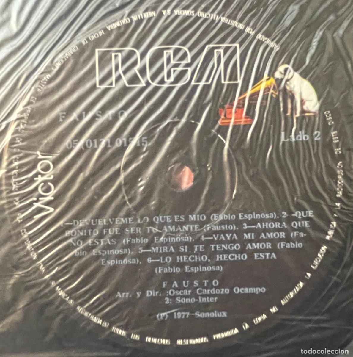 Discos de vinilo: FAUSTO / FAUSTO (LP RCA 1977) COLOMBIA - Foto 4