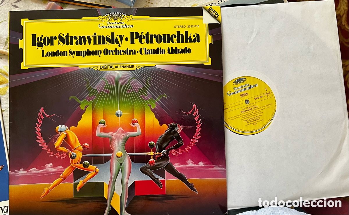 Discos de vinilo: Stravinsky, Petruska. Claudio Abbado LSO - Foto 3