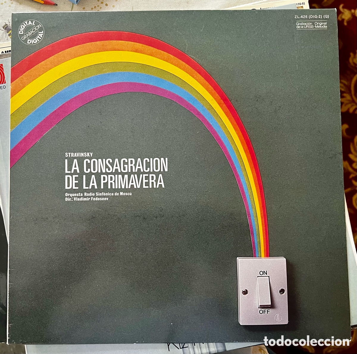 Discos de vinilo: Stravinsky, consagraci&oacute;n de la primavera, Fedoseev - Foto 1