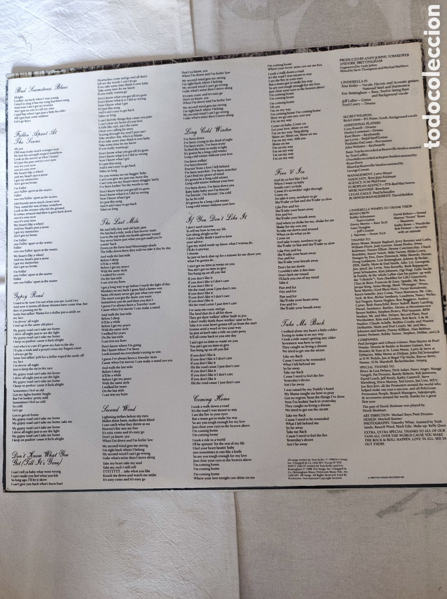 Discos de vinilo: CINDERELLA - LONG COLD WINTER - Foto 3