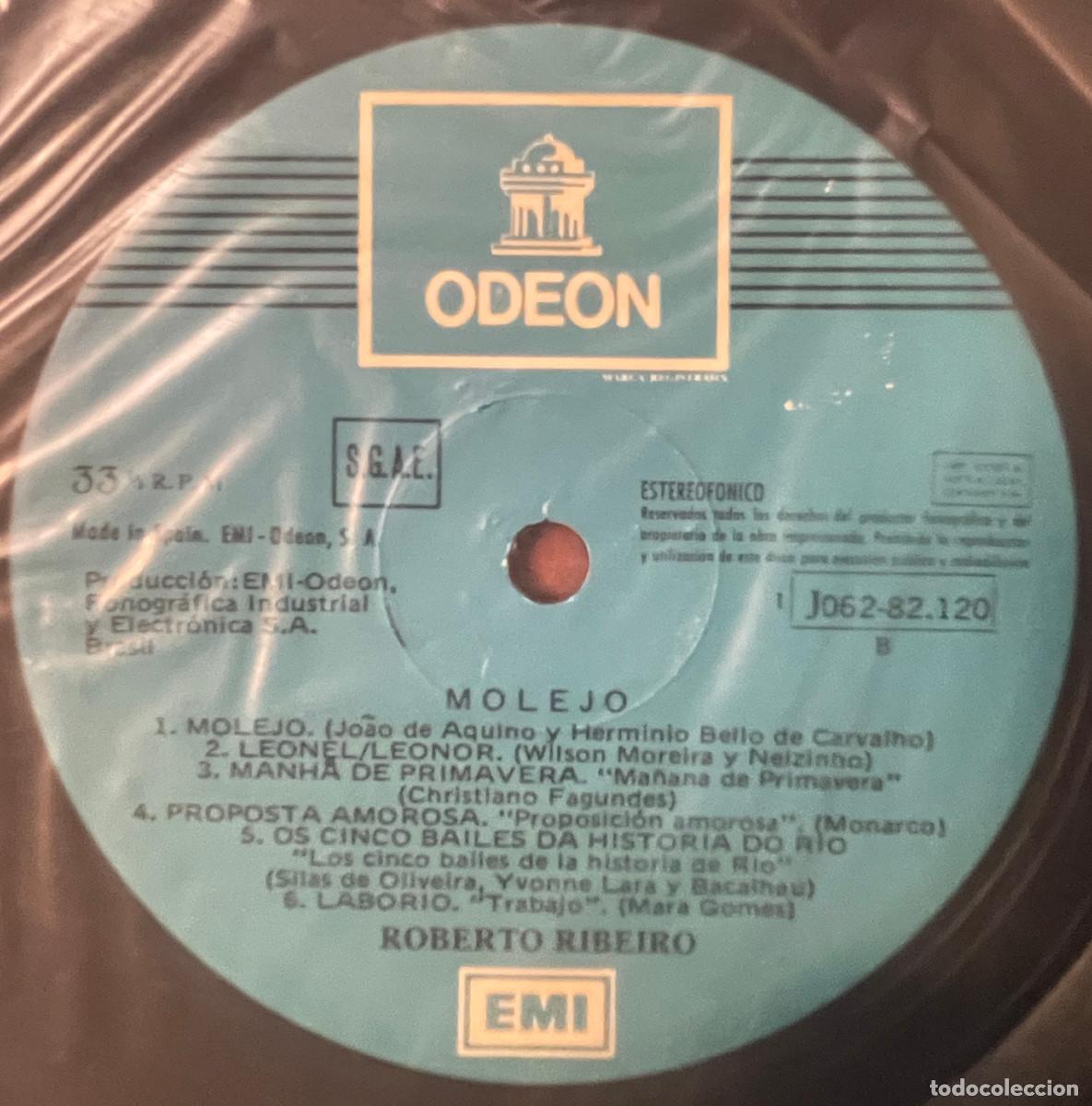 Discos de vinilo: ROBERTO RIBEIRO / MOLEJO (LP EMI ODEON 1975) BRASIL - Foto 4