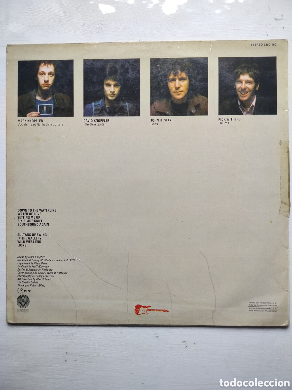 Discos de vinilo: Dire Straits LP 1978. - Foto 2