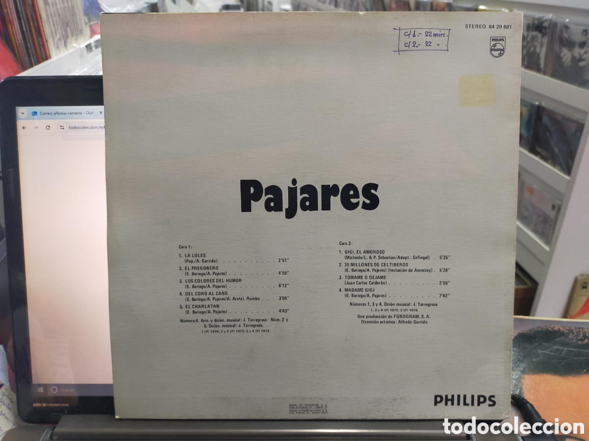 Discos de vinilo: Los super de pajares LP 1975 - Foto 2