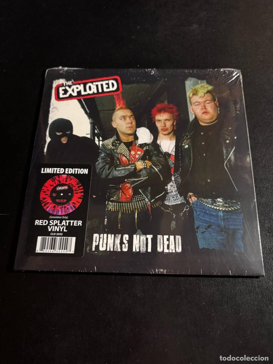 Discos de vinilo: The Exploited Punks Not Dead Disco de vinilo single EP punk&acute;s splatter USA - Foto 1