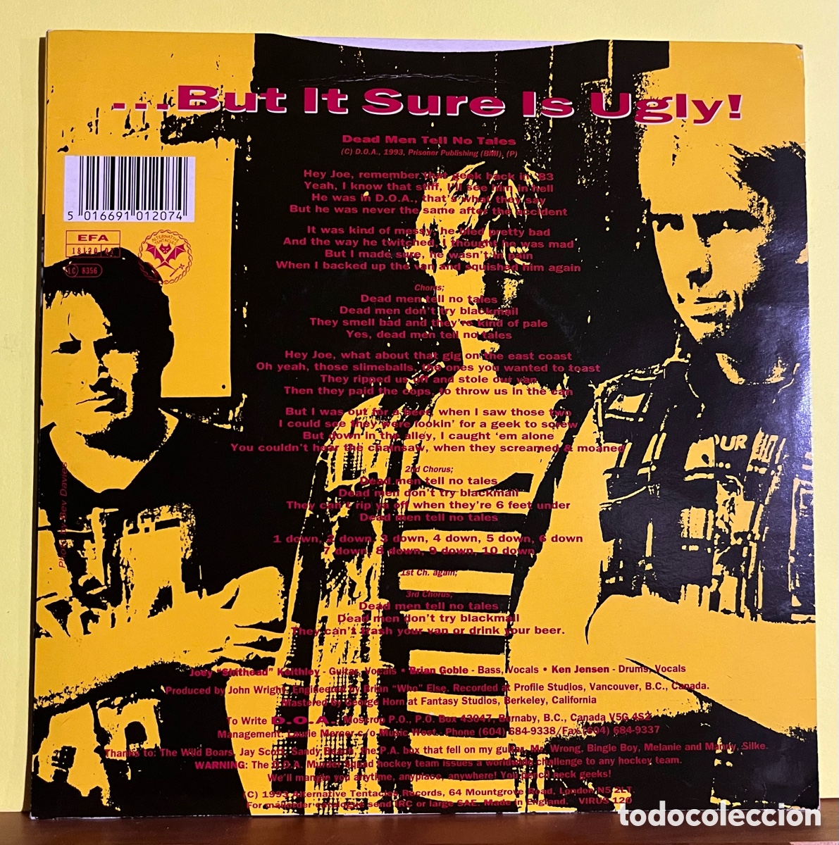 Discos de vinilo: D.O.A.-It&rsquo;s not usual-SG-ALTERNATIVE TENTACLES RECORDS - Foto 2