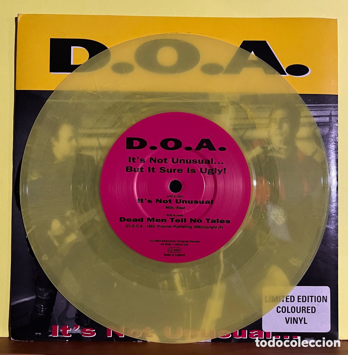 Discos de vinilo: D.O.A.-It&rsquo;s not usual-SG-ALTERNATIVE TENTACLES RECORDS - Foto 3