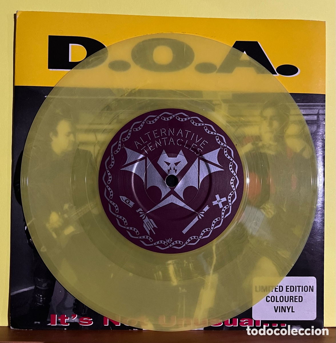 Discos de vinilo: D.O.A.-It&rsquo;s not usual-SG-ALTERNATIVE TENTACLES RECORDS - Foto 4