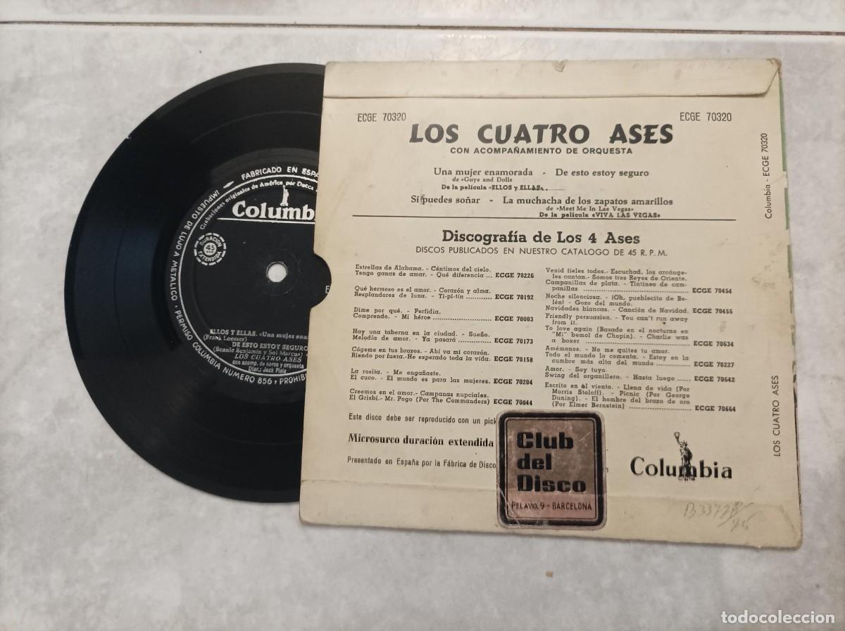 Discos de vinilo: Los cuatro ases ep original - Foto 2