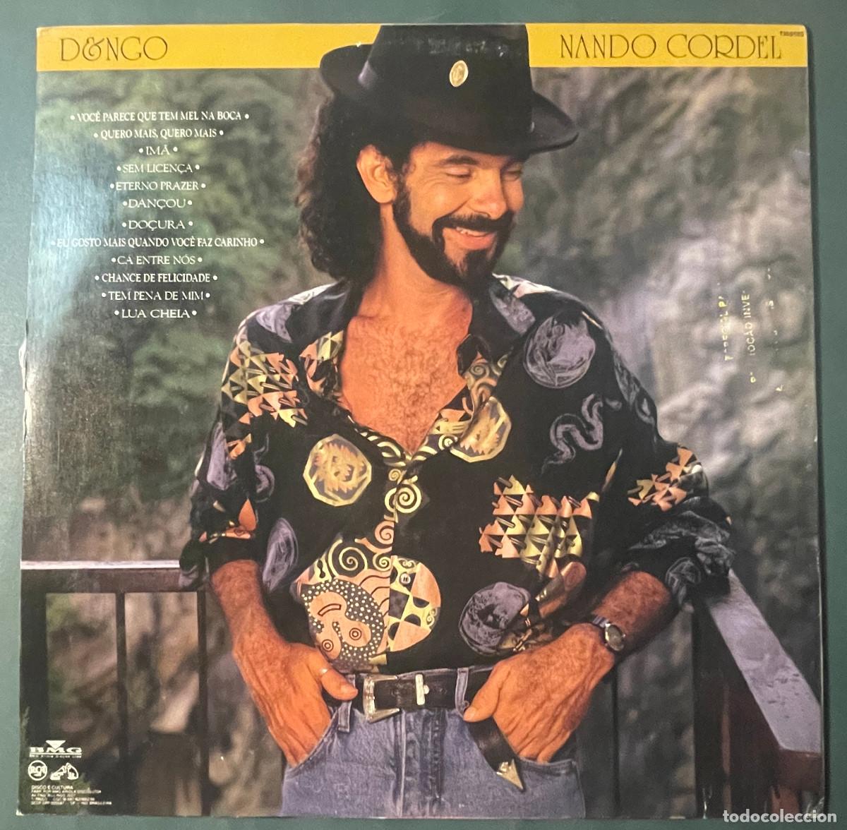 Discos de vinilo: NANDO CORDEL / DENGO (LP RCA 1990) BRASIL - Foto 2