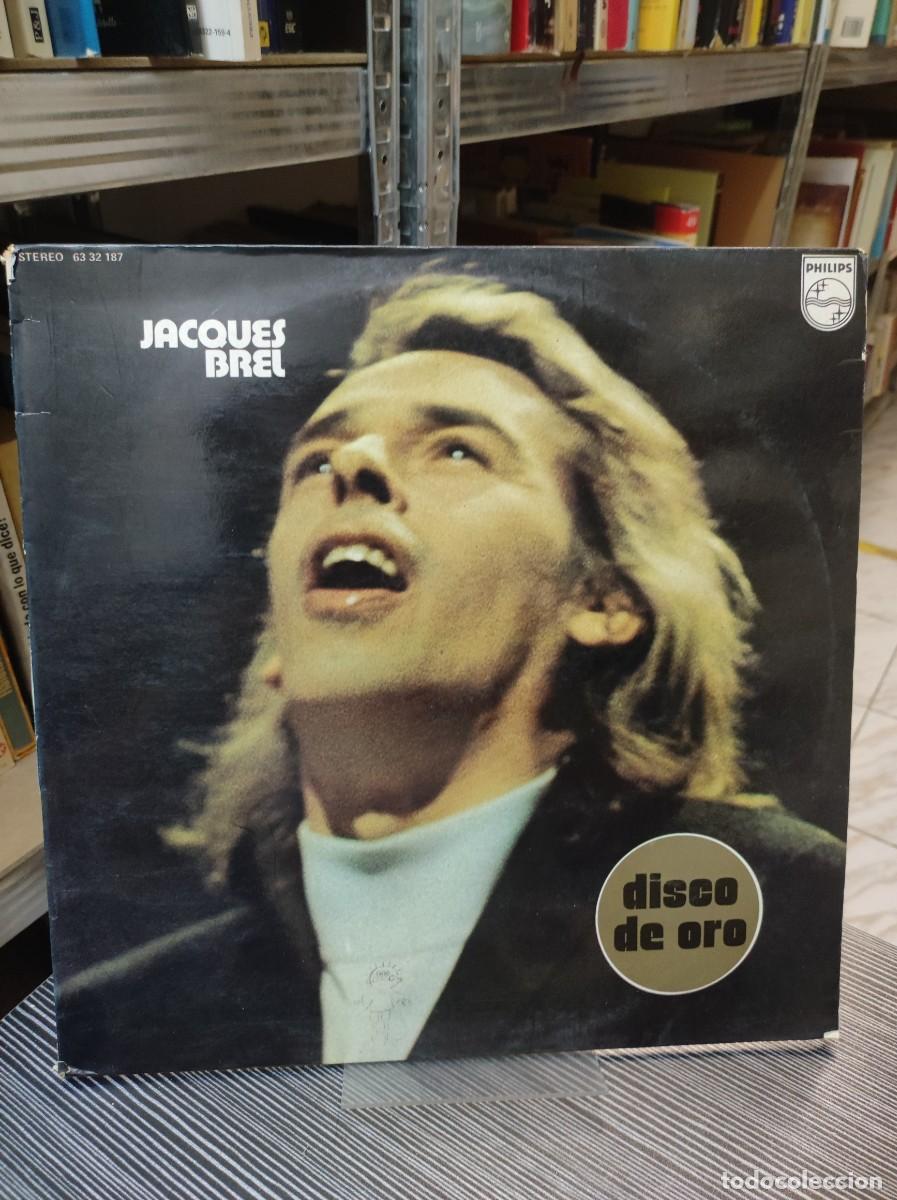Discos de vinilo: Disco de Oro (Recopilatorio) Jacques Brel Philips - Foto 1
