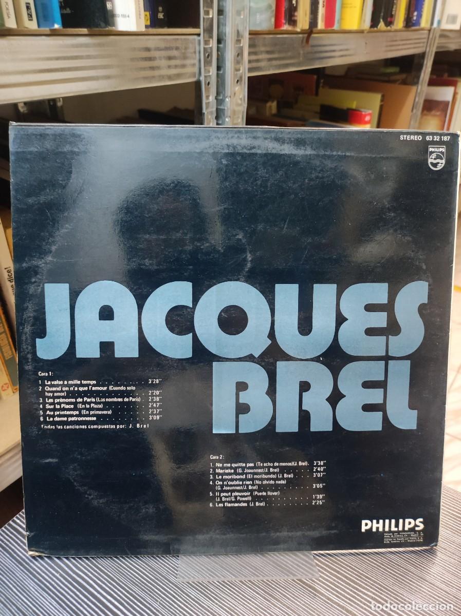 Discos de vinilo: Disco de Oro (Recopilatorio) Jacques Brel Philips - Foto 2