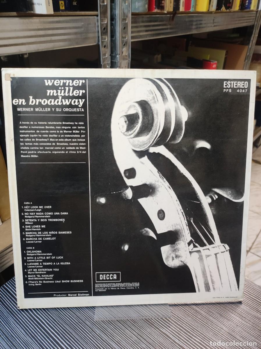 Discos de vinilo: Werner M&uuml;ller en Broadway Werner M&uuml;ller y su Orquesta Decca (Phase 4) - Foto 2