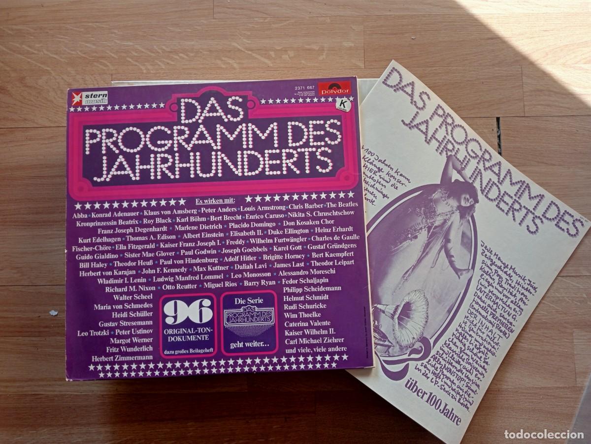 Discos de vinilo: Various - Das Programm Des Jahrhunderts (LP, Comp) 1977 con libro - Foto 3