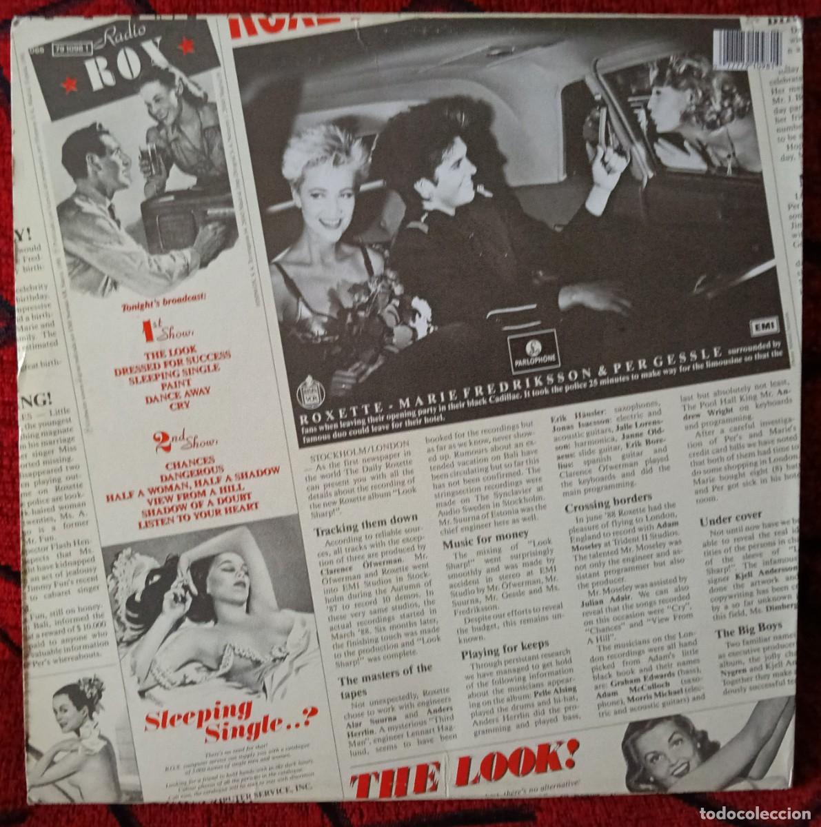 Discos de vinilo: ROXETTE ** Look Sharp ** VINILO LP 1988 CON ENCARTE - Foto 2