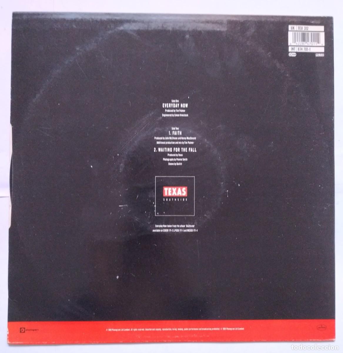 Discos de vinilo: Texas Everyday Now Maxisingle 12&rdquo; UK 1989 - Foto 2