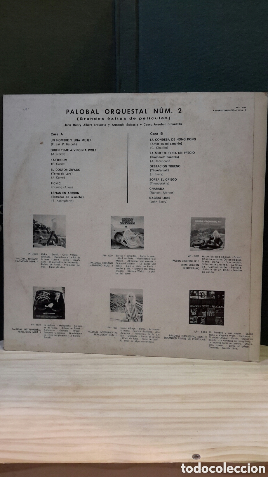 Discos de vinilo: Palobal orquestal n&ordm;2. Grandes &eacute;xitos de Pel&iacute;cula - Foto 1