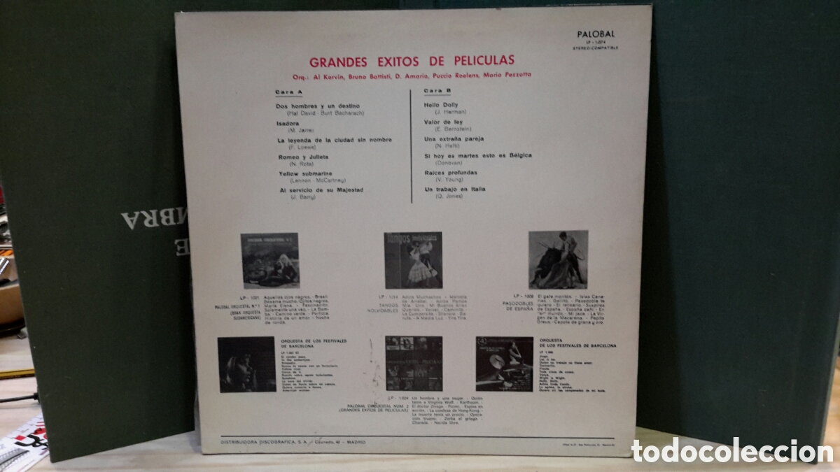 Discos de vinilo: Grandes &eacute;xitos de pel&iacute;culas. Palobal orquestal, N&ordm;4 - Foto 1