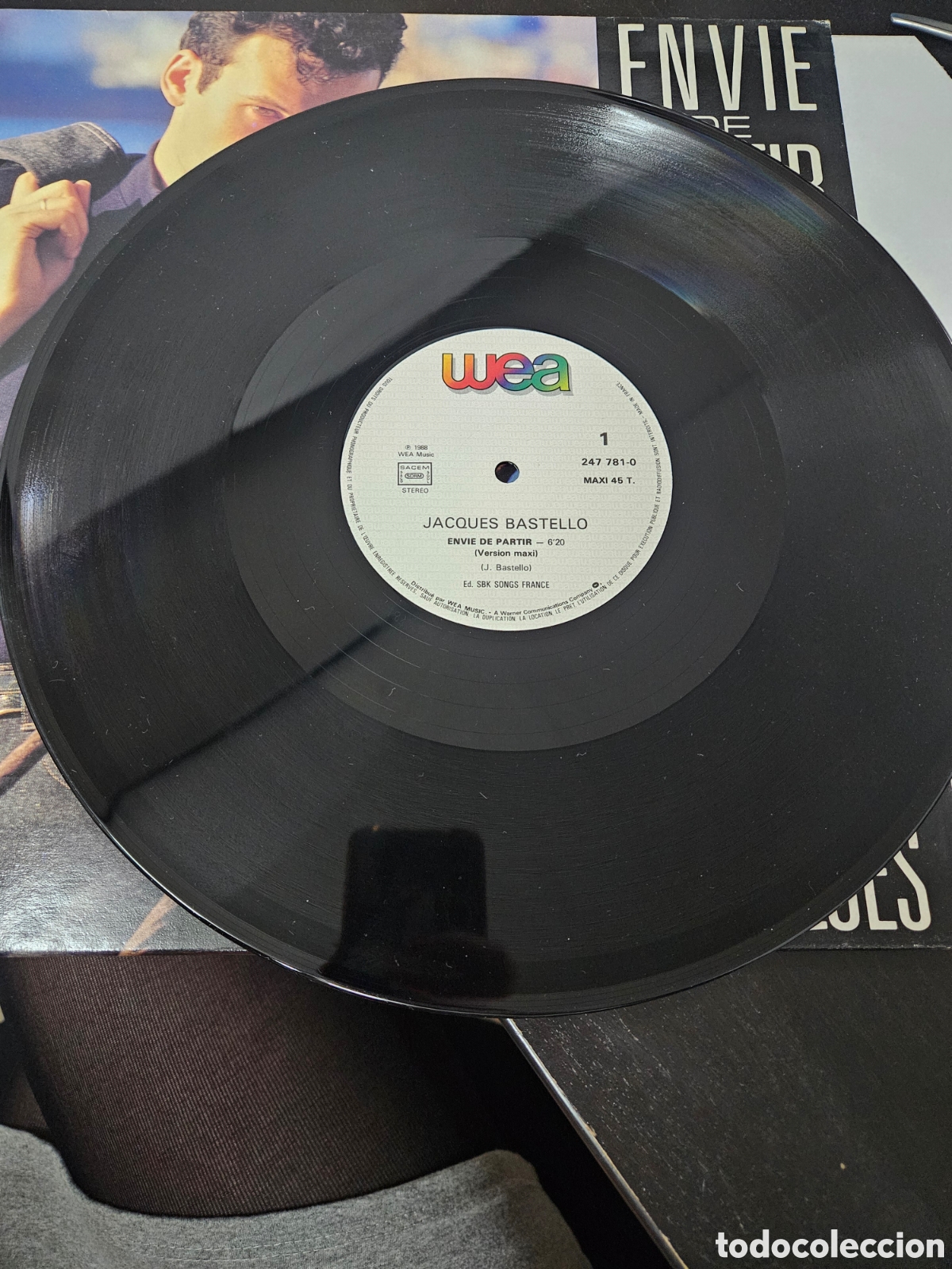 Discos de vinilo: Vinilo Maxi 45T &ndash; Envie de Partir &ndash; Jacques Bastello - Foto 3
